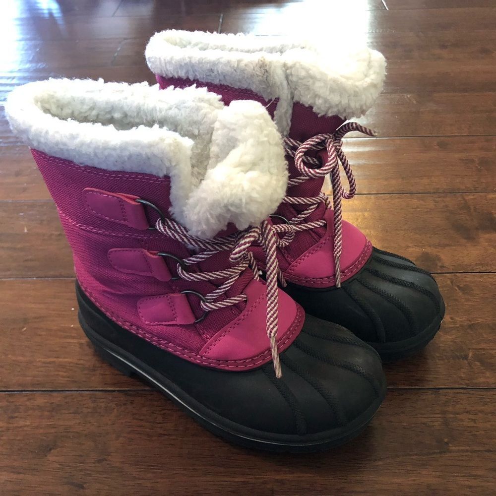 Girl’s Waterproof Snow Boots Size 13 B2G2 FREE